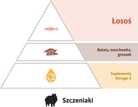 Zestaw karma Look4dog CARE Łosoś szczeniak 6kg+2kg