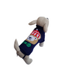 Sweterek dla pieska świąteczny granatowy i miś S