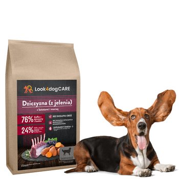 Karma Look4dog CARE dla psa z dziczyzną 12 kg, bez zbóż