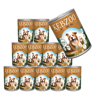 Zestaw: Karma mokra KEBZOO Jagnięcina 12x400g